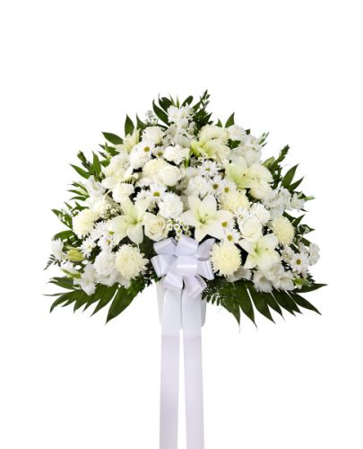 Heartfelt Sympathy Urn In White